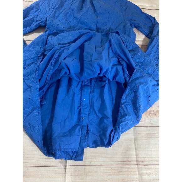 J. Crew Women's Long Sleeve Button Front Collared Dress - 8 - Picture 11 of 14